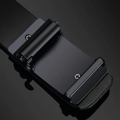 New Men's Headband Leather Automatic Buckle Letter B Pure Cowhide Pants with Business Men's Belt