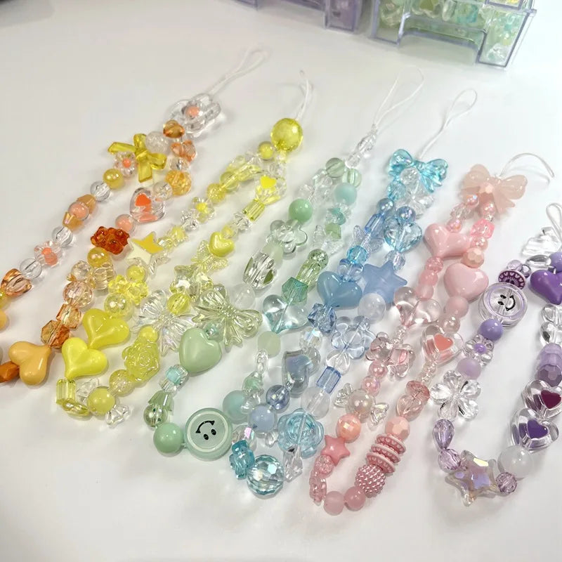 20pcs Acrylic Cute Spacer Loose Beads Set For DIY Bracelet Necklace Lanyard Strap Jewelry Making Supplies Accessories Material